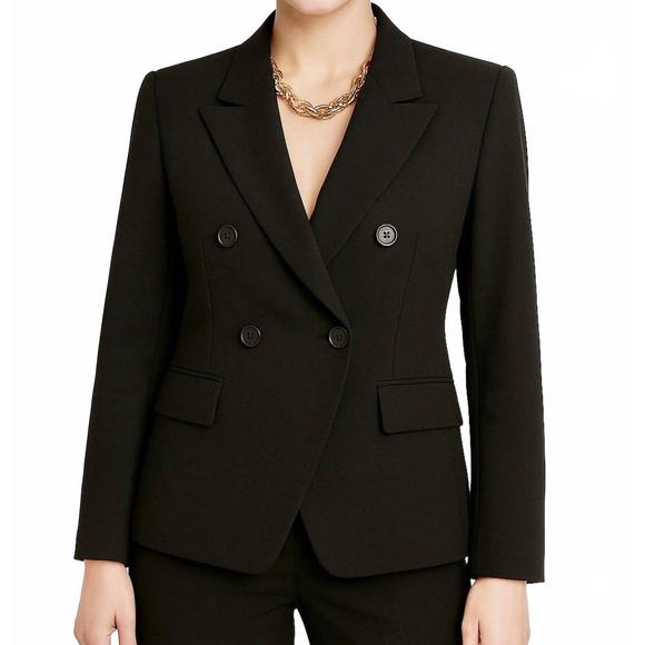 NEW SHANNALEE ponte fitted blazer in black - Picture 1 of 5